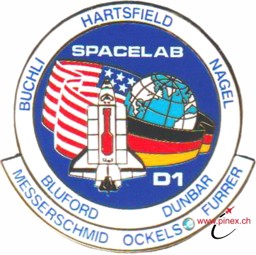 Bild von STS 61A Challenger Mission Logo Pin Anstecker